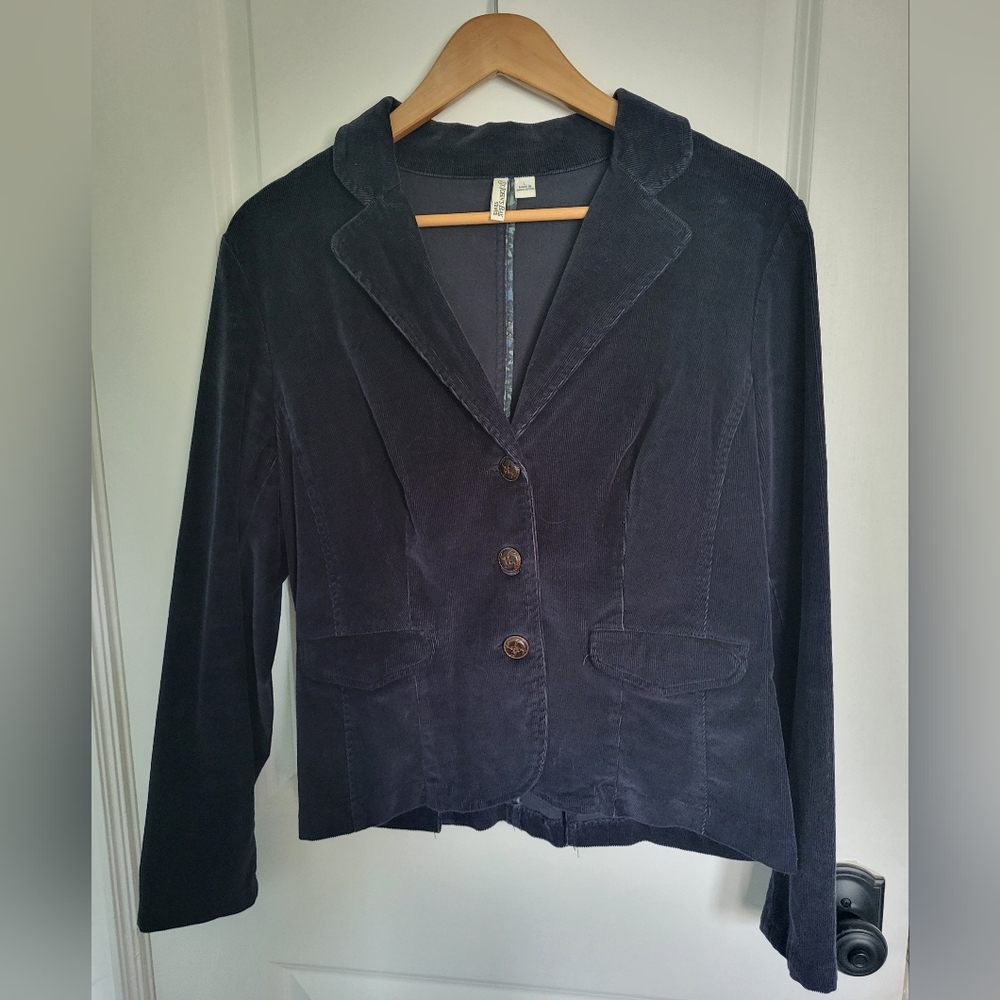 Navy colored cordoroy jacket, size L